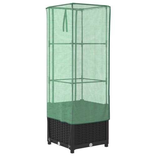 Povišena gredica s pokrovom za staklenik 40 x 40 x 139 cm - Crna 40 x 40 x 139 cm 1 Cijena