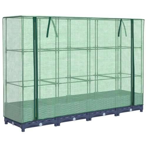 Povišena gredica s pokrovom za staklenik 160 x 40 x 123 cm - Plavo-siva 160 x 40 x 123 cm 1 Cijena