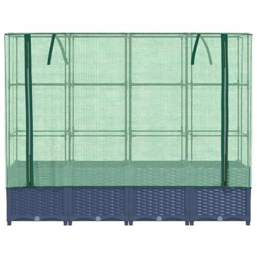 Povišena gredica s pokrovom za staklenik 160 x 40 x 138 cm - Plavo-siva 160 x 40 x 138 cm 1 Cijena