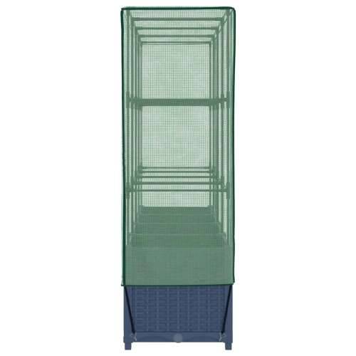Povišena gredica s pokrovom za staklenik 160 x 40 x 138 cm - Plavo-siva 160 x 40 x 138 cm 1 Cijena