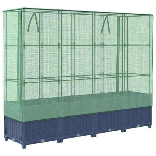 Povišena gredica s pokrovom za staklenik 160 x 40 x 138 cm - Plavo-siva 160 x 40 x 138 cm 1 Cijena