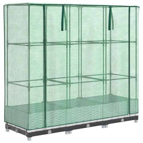 Povišena gredica s pokrovom za staklenik 120 x 40 x 123 cm - Bijela 120 x 40 x 123 cm 1 Cijena