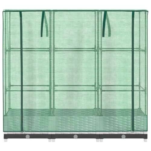 Povišena gredica s pokrovom za staklenik 120 x 40 x 123 cm - Bijela 120 x 40 x 123 cm 1 Cijena