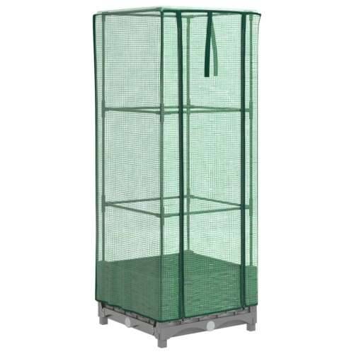 Povišena gredica s pokrovom za staklenik 40 x 40 x 123 cm - Svjetlosiva 40 x 40 x 123 cm 1 Cijena