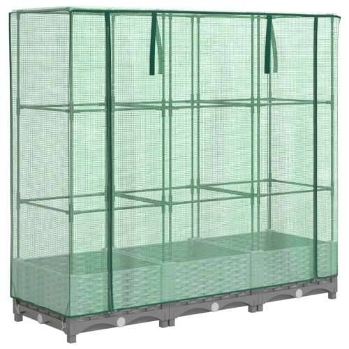 Povišena gredica s pokrovom za staklenik 120 x 40 x 123 cm - Svjetlosiva 120 x 40 x 123 cm 1 Cijena