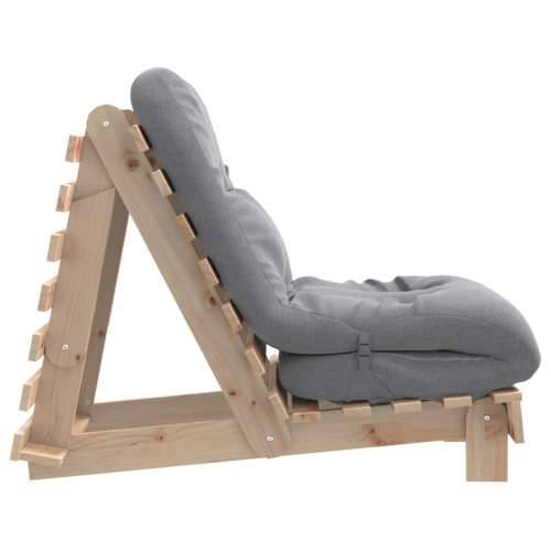 Futon na razvlačenje s madracem 60x206x11 cm masivna borovina - Prirodna boja bora 60 x 206 x 11 cm Cijena