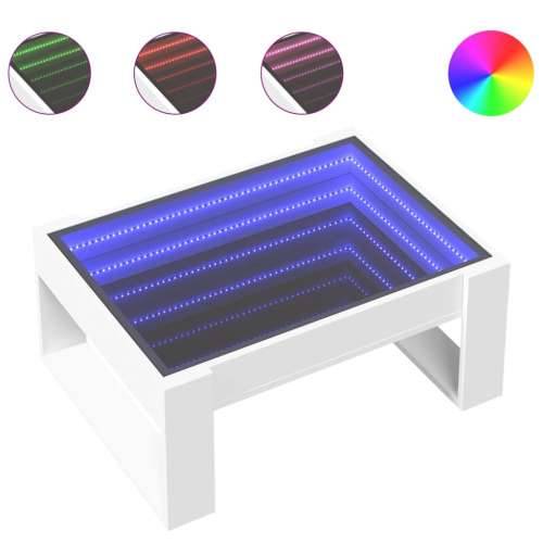 Stolić s beskonačnim LED svjetlima bijeli 70x53x30 cm - Bijela 1 70 cm Cijena
