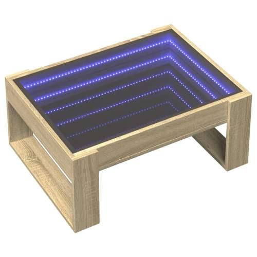Stolić s beskonačnim LED svjetlima boja hrasta 70 x 53 x 30 cm - sonoma hrast 1 70 cm Cijena