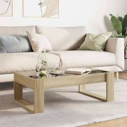 Stolić s beskonačnim LED svjetlima boja hrasta 90x53x30 cm - sonoma hrast 1 90 cm Cijena