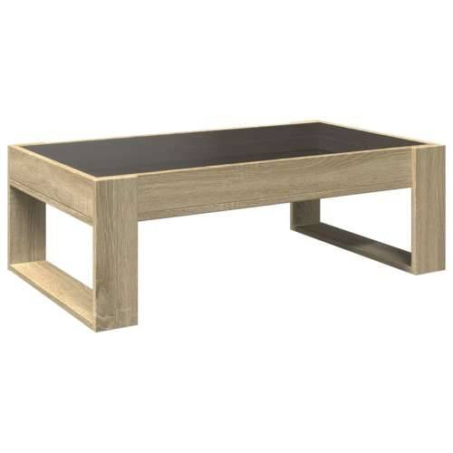 Stolić s beskonačnim LED svjetlima boja hrasta 90x53x30 cm - sonoma hrast 1 90 cm Cijena