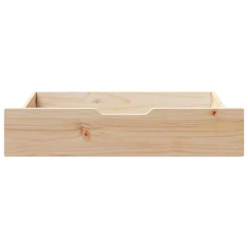Ladice ispod kreveta s kotačima 2 kom 85x55x17 cm od borovine - Prirodna 85 x 55 x 16 cm 1 Cijena