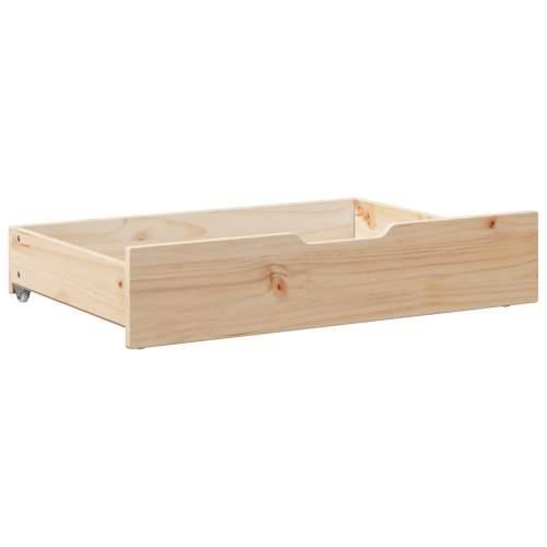 Ladice ispod kreveta s kotačima 2 kom 85x55x17 cm od borovine - Prirodna 85 x 55 x 16 cm 1 Cijena