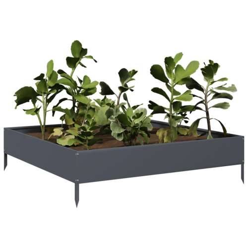 Povišena gredica - Vrtna gredica antracit 100x100x26 cm čelik - Čelik/antracit 100 x 100 x 26 cm 1 Čelik Cijena