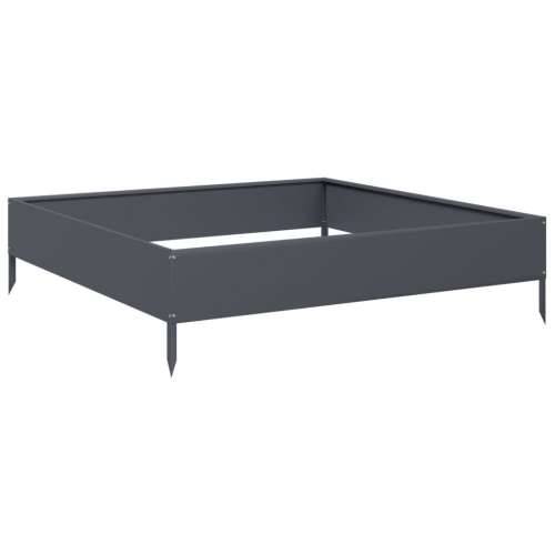 Povišena gredica - Vrtna gredica antracit 100x100x26 cm čelik - Čelik/antracit 100 x 100 x 26 cm 1 Čelik Cijena
