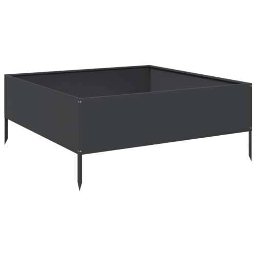 Povišena gredica - Vrtna gredica crna 100x100x25 cm od čelika - Čelik/crna 100 x 100 x 25 cm 1 Čelik Cijena