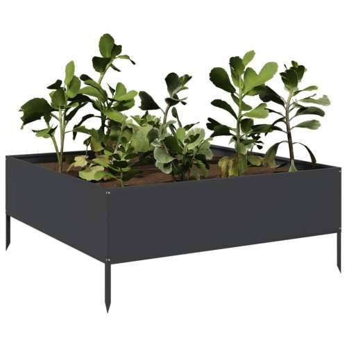 Povišena gredica - Vrtna gredica crna 100x100x25 cm od čelika - Čelik/crna 100 x 100 x 25 cm 1 Čelik Cijena