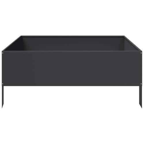 Povišena gredica - Vrtna gredica crna 100x100x25 cm od čelika - Čelik/crna 100 x 100 x 25 cm 1 Čelik Cijena