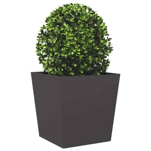 Vrtne sadilice 2 kom crne 50 x 50 x 50 cm čelične - Čelik/crna 50 x 50 x 50 cm 2 Cijena