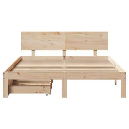 Okvir kreveta s ladicama bez madraca 135x190 cm - Prirodna 135 x 190 cm Cijena