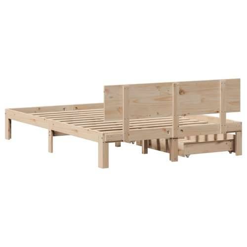 Okvir kreveta s ladicama bez madraca 135x190 cm - Prirodna 135 x 190 cm Cijena