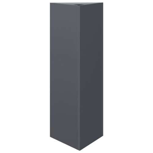 Vrtne sadilice 2 kom antracit trokutaste 30x26x75 cm čelične - Čelik/antracit 30 x 26 x 75 cm 2 Cijena