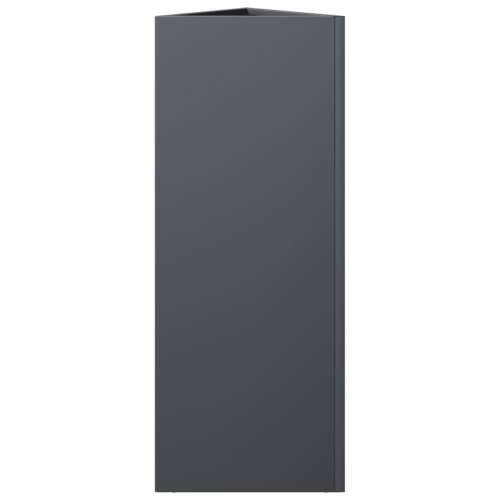 Vrtne sadilice 2 kom antracit trokutaste 30x26x75 cm čelične - Čelik/antracit 30 x 26 x 75 cm 2 Cijena