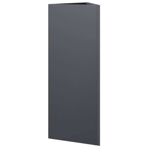 Vrtne sadilice 2 kom antracit trokutaste 30x26x75 cm čelične - Čelik/antracit 30 x 26 x 75 cm 2 Cijena