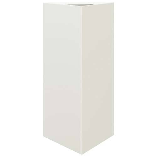 Vrtne sadilice 2 kom bijela trokutasta 40x34,5x70 cm čelične Čelik/bijela 40 x 34.5 x 70 cm 2 Cijena