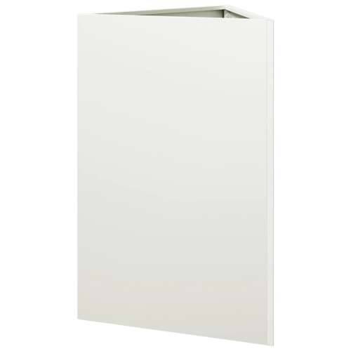 Vrtne sadilice 2 kom bijele trokutaste 50x43x75 cm čelične - Čelik/bijela 50 x 43 x 75 cm 2 Cijena