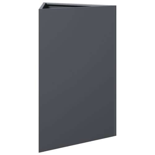 Vrtne sadilice 2 kom antracit trokutaste 50x43x75 cm čelične - Čelik/antracit 50 x 43 x 75 cm 2 Cijena