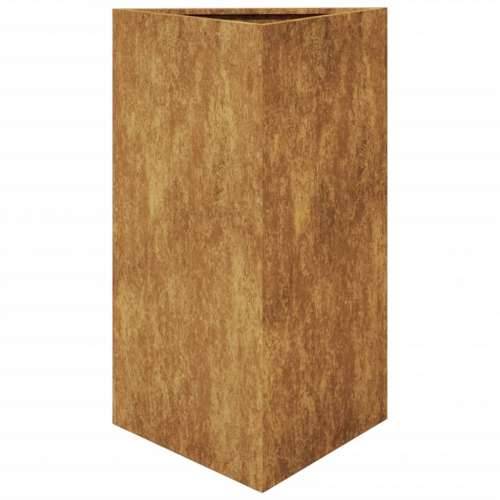 Vrtna sadilica trokutasta 50x43x75 cm Pohabani čelik - Otporni čelik / smeđa 50 x 43 x 75 cm 1 Cijena