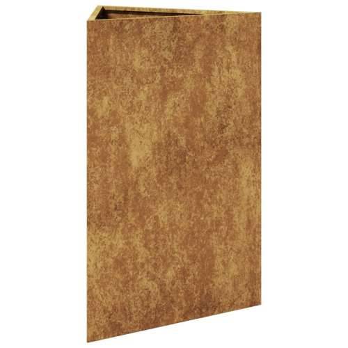 Vrtna sadilica trokutasta 50x43x75 cm Pohabani čelik - Otporni čelik / smeđa 50 x 43 x 75 cm 1 Cijena