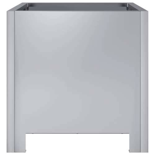 Vrtna sadilica 30x30x30 cm od pocinčanog čelika - Pocinčani čelik / siva 30 x 30 x 30 cm 1 Cijena