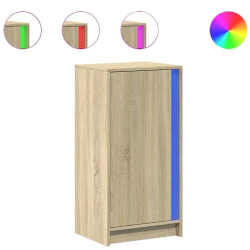 Komoda s LED boja hrasta sonome 42,5x34x85 cm konstruirano drvo - sonoma hrast 1 Cijena
