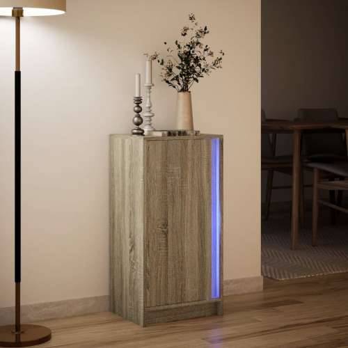 Komoda s LED boja hrasta sonome 42,5x34x85 cm konstruirano drvo - sonoma hrast 1 Cijena