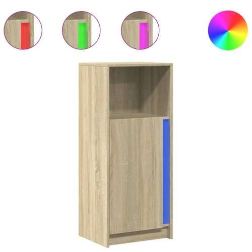 Komoda s LED boja hrasta 42,5 x 34 x 100 cm konstruirano drvo - sonoma hrast 1 42.5 cm Cijena