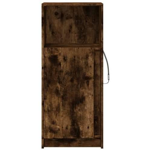 Komoda s LED svjetlima boja hrasta 42,5 x 34 x 100 cm drvena Dimljeni hrast 1 42.5 cm Cijena