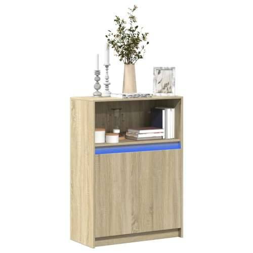 Komoda s LED svjetlima boja hrasta 72x34x100 cm drvena - sonoma hrast 1 72 cm Cijena