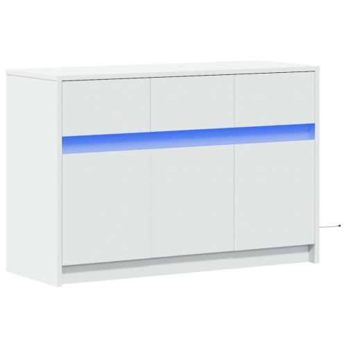 TV ormarić LED bijeli 91x34x61 cm od konstruiranog drva - Bijela 1 Cijena