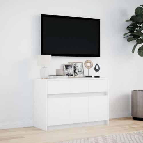 TV ormarić LED bijeli 91x34x61 cm od konstruiranog drva - Bijela 1 Cijena
