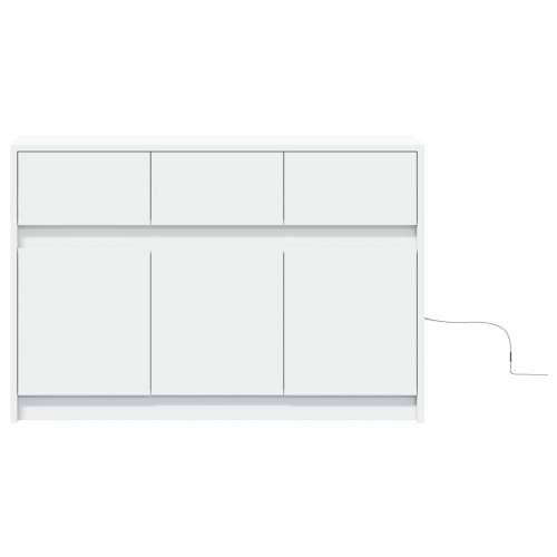 TV ormarić LED bijeli 91x34x61 cm od konstruiranog drva - Bijela 1 Cijena
