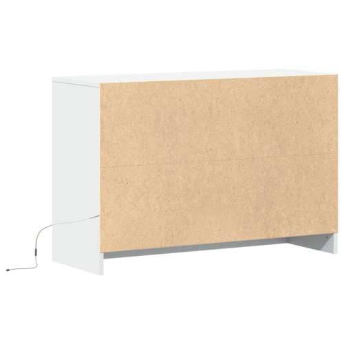 TV ormarić LED bijeli 91x34x61 cm od konstruiranog drva - Bijela 1 Cijena