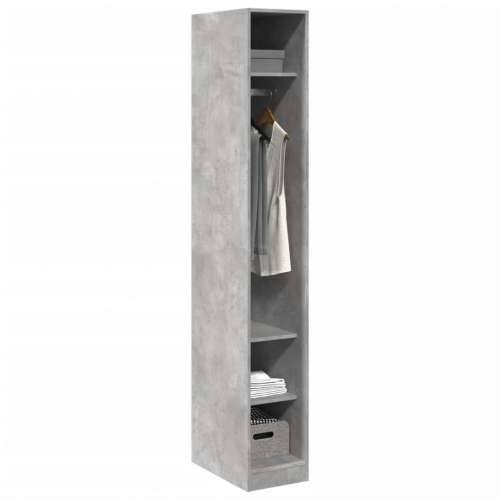 Ormar siva boja betona 30 x 50 x 200 cm od konstruiranog drva - Beton siva 30 x 50 x 200 cm 1 3 police Cijena