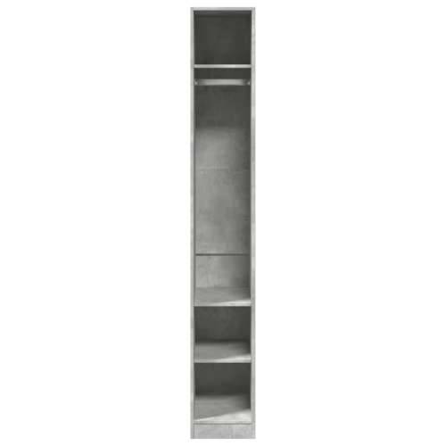 Ormar siva boja betona 30 x 50 x 200 cm od konstruiranog drva - Beton siva 30 x 50 x 200 cm 1 3 police Cijena