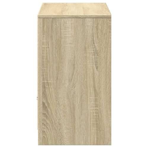 TV ormarić s LED svjetlima boja hrasta 91x34x61 cm drveni - sonoma hrast 1 Cijena