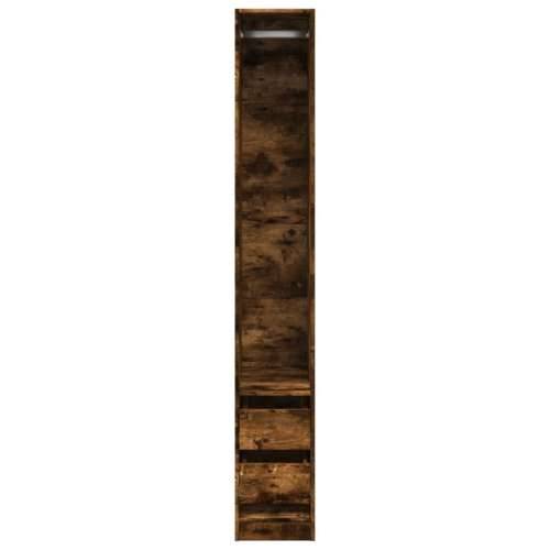 Ormar boja dimljenog hrasta 30x50x200 cm od konstruiranog drva - Dimljeni hrast 30 x 50 x 200 cm 1 2 ladice Cijena