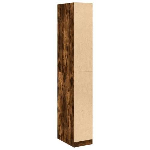 Ormar boja dimljenog hrasta 30x50x200 cm od konstruiranog drva - Dimljeni hrast 30 x 50 x 200 cm 1 2 ladice Cijena