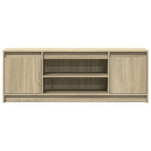 TV ormarić s LED svjetlima boja hrasta 139,5x34x50 cm drveni - sonoma hrast 1 139.5 cm Cijena