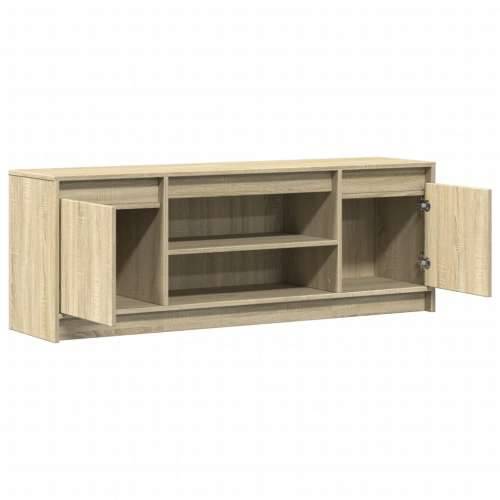 TV ormarić s LED svjetlima boja hrasta 139,5x34x50 cm drveni - sonoma hrast 1 139.5 cm Cijena