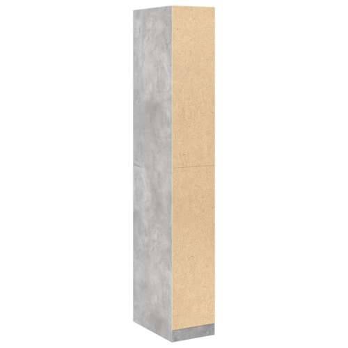 Ormar siva boja betona 30 x 50 x 200 cm od konstruiranog drva - Beton siva 30 x 50 x 200 cm 1 1 polica Cijena